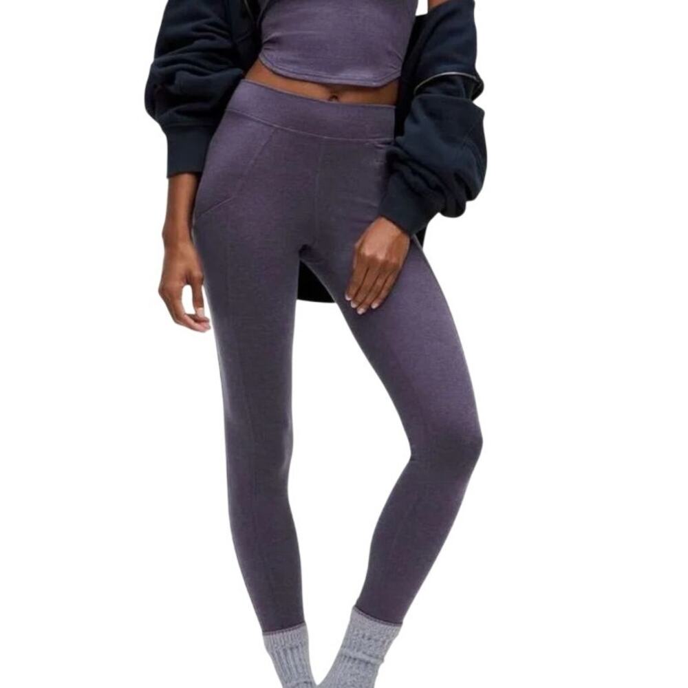 Lululemon Soft Sueded High-Rise Nightfall Purple Tight Athletic Workout Leggings